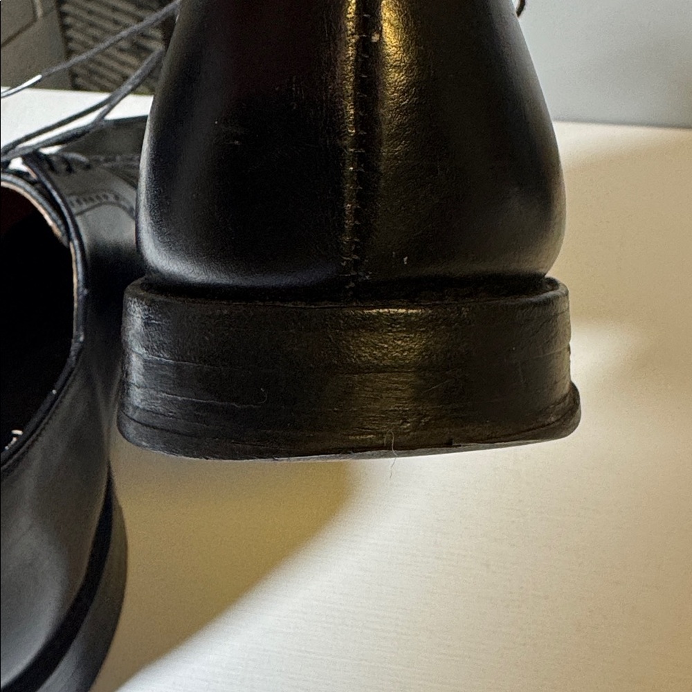 Allen Edmonds 13 D black Clifton leather cap toe oxford dress shoes EUC - Picture 5 of 9